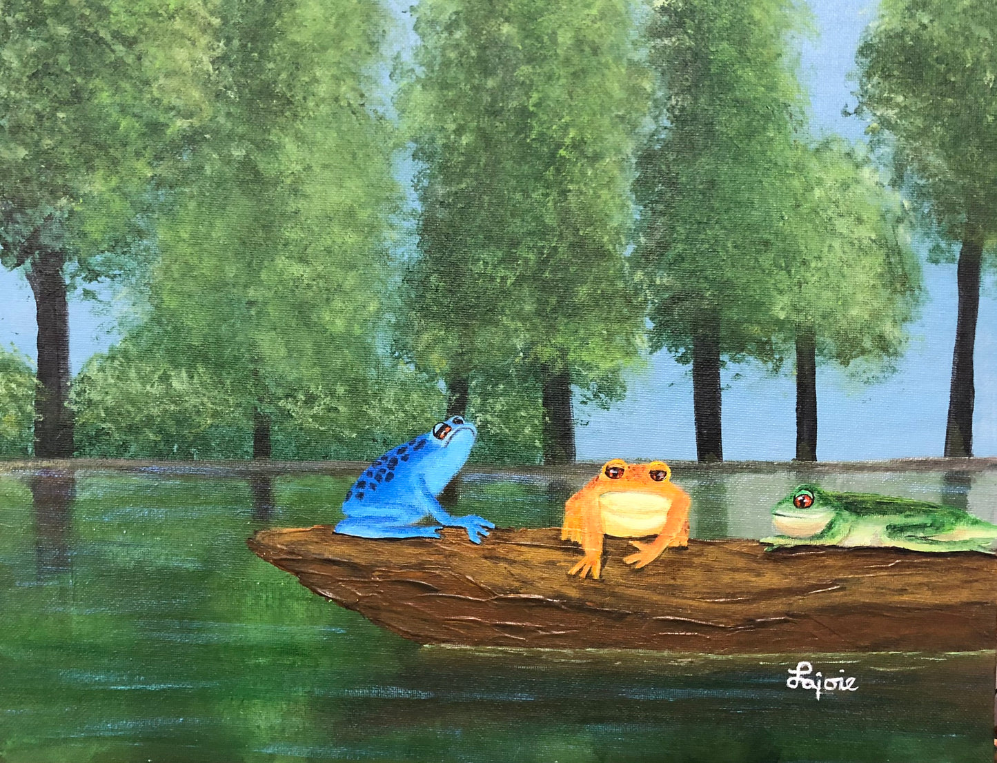 Three on a Log